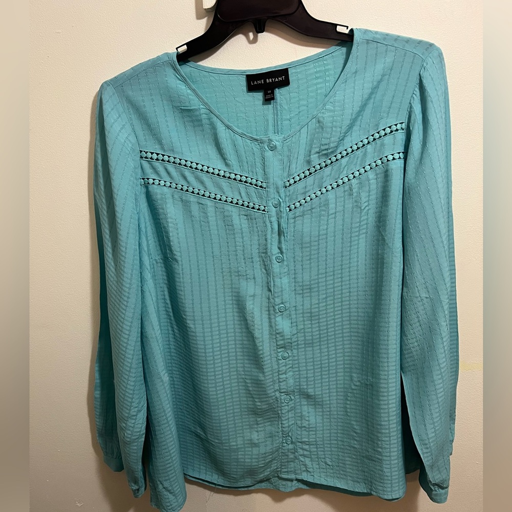 Lane Bryant dress blouse sz 18 excellent condition smoke/pet free